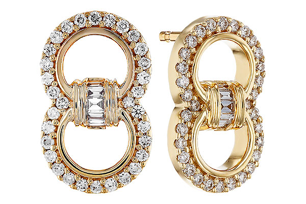 C275-91368: EARRINGS .05 TW BAGS .28 TW