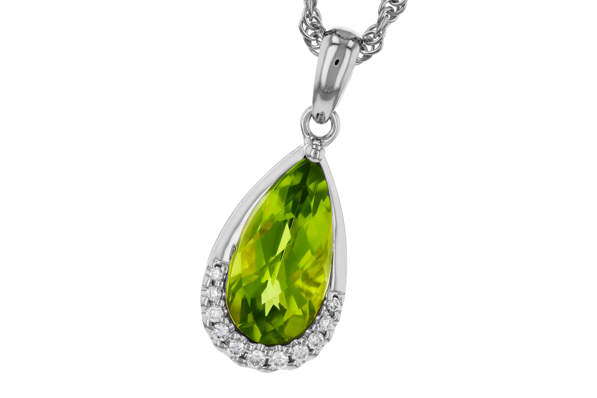 C275-93196: NECK 1.94 PERIDOT 2.00 TGW (12x6MM PS)