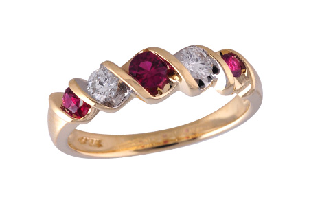 D093-19577: LDS WED RG .34 RUBY .58 TGW