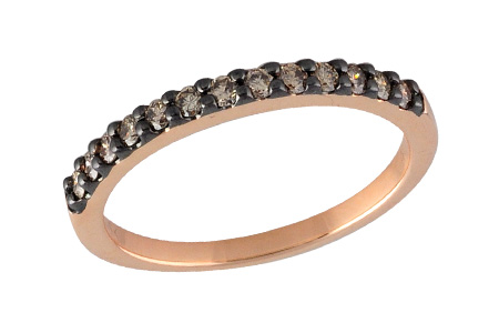D185-95996: LDS WED RG .27 BROWN DIAS TW
