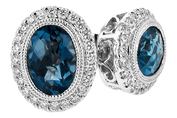 D189-55923: EARR 1.76 LONDON BLUE TOPAZ 2.01 TGW