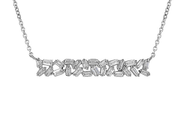 D190-50459: NECK .24 TW BAGUETTES