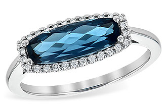 D190-50532: LDS RG 1.79 LONDON BLUE TOPAZ 1.90 TGW