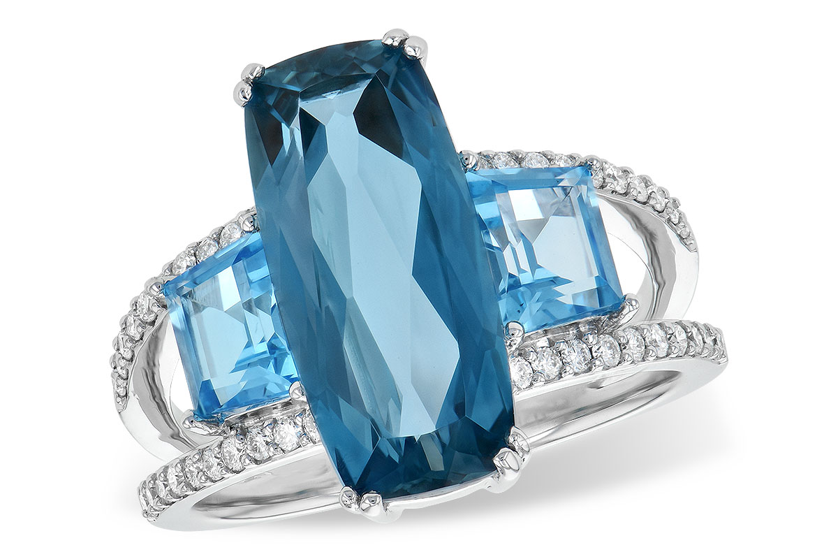 D190-51405: LDS RG 6.40 TW BLUE TOPAZ 6.67 TGW