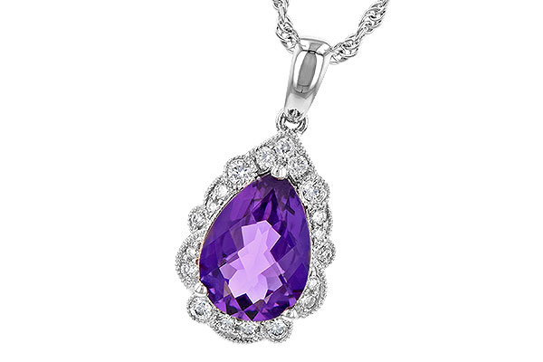 D190-53205: NECKLACE 1.53 AMETHYST 1.68 TGW (10x7 PS)