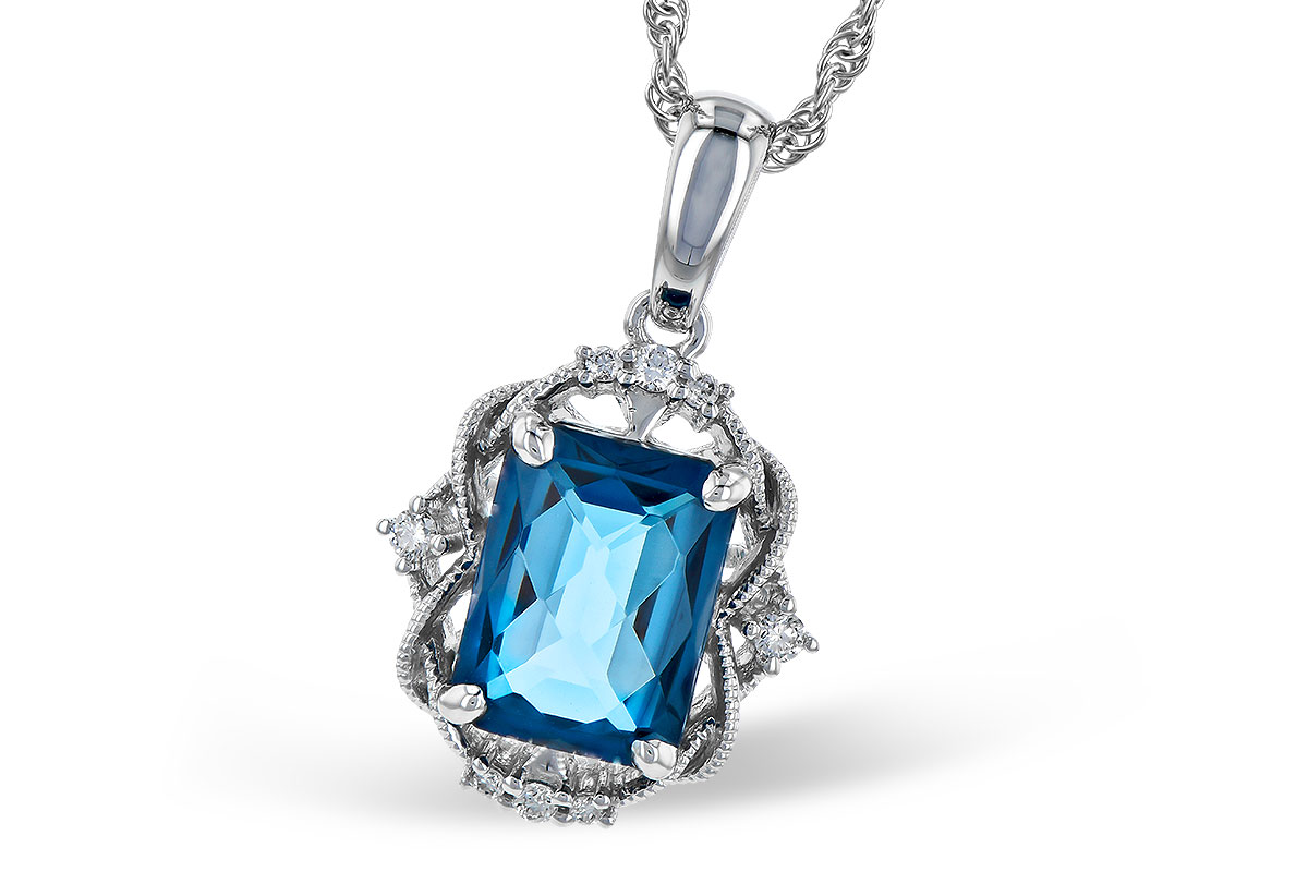 D273-21396: NECK 1.68 LONDON BLUE TOPAZ 1.73 TGW (8x6MM LBT)