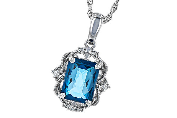 D273-21396: NECK 1.68 LONDON BLUE TOPAZ 1.73 TGW (8x6MM LBT)