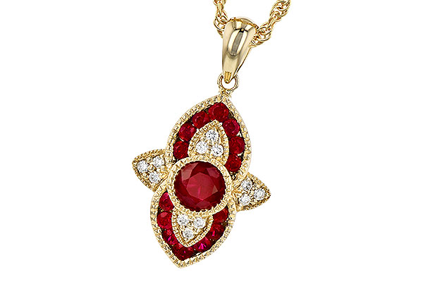 D273-21441: NECK .63 TW RUBY .70 TGW