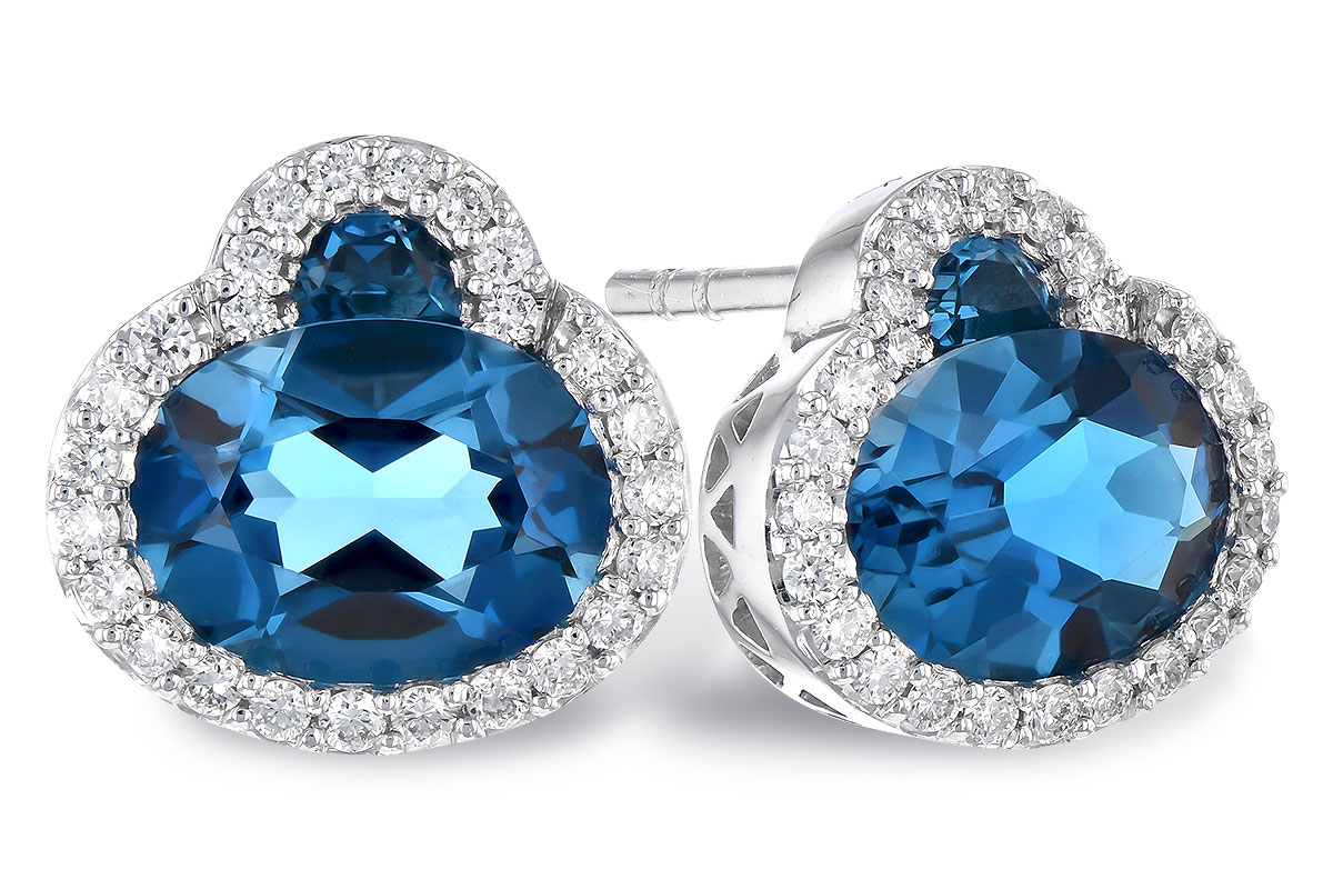 D273-25032: EARR 2.60 TW LONDON BLUE TOPAZ 2.81 TGW