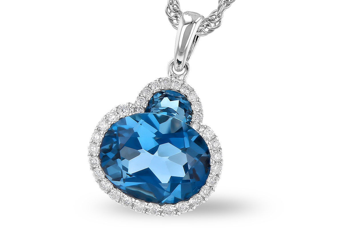 D273-25077: NECK 2.86 LONDON BLUE TOPAZ 3.00 TGW (10X8 OVAL)