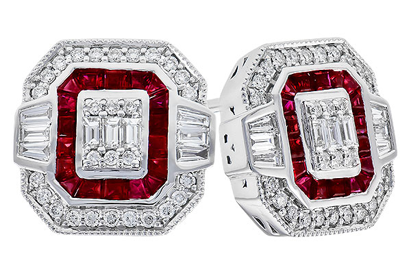D274-09568: EARR .58 TW RUBY .96 TGW