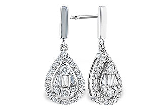 D274-10514: EARRINGS .08 TW BAG .40 TW