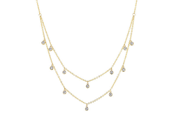 D274-10532: NECKLACE .22 TW (18 INCHES)