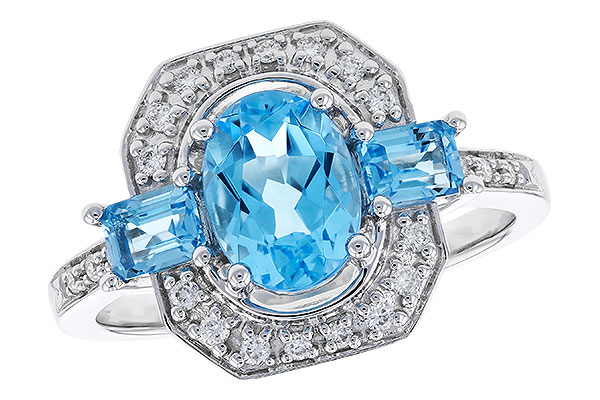 D274-12350: LDS RG 1.75 TW BLUE TOPAZ 1.90 TGW