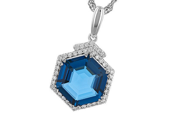 D274-13241: NECK 3.94 TW LONDON BLUE TOPAZ 4.12 TGW