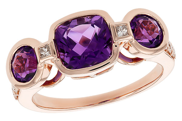 D274-15005: LDS RG 2.25 TW AMETHYST 2.50 TGW (7MM CUSHION)