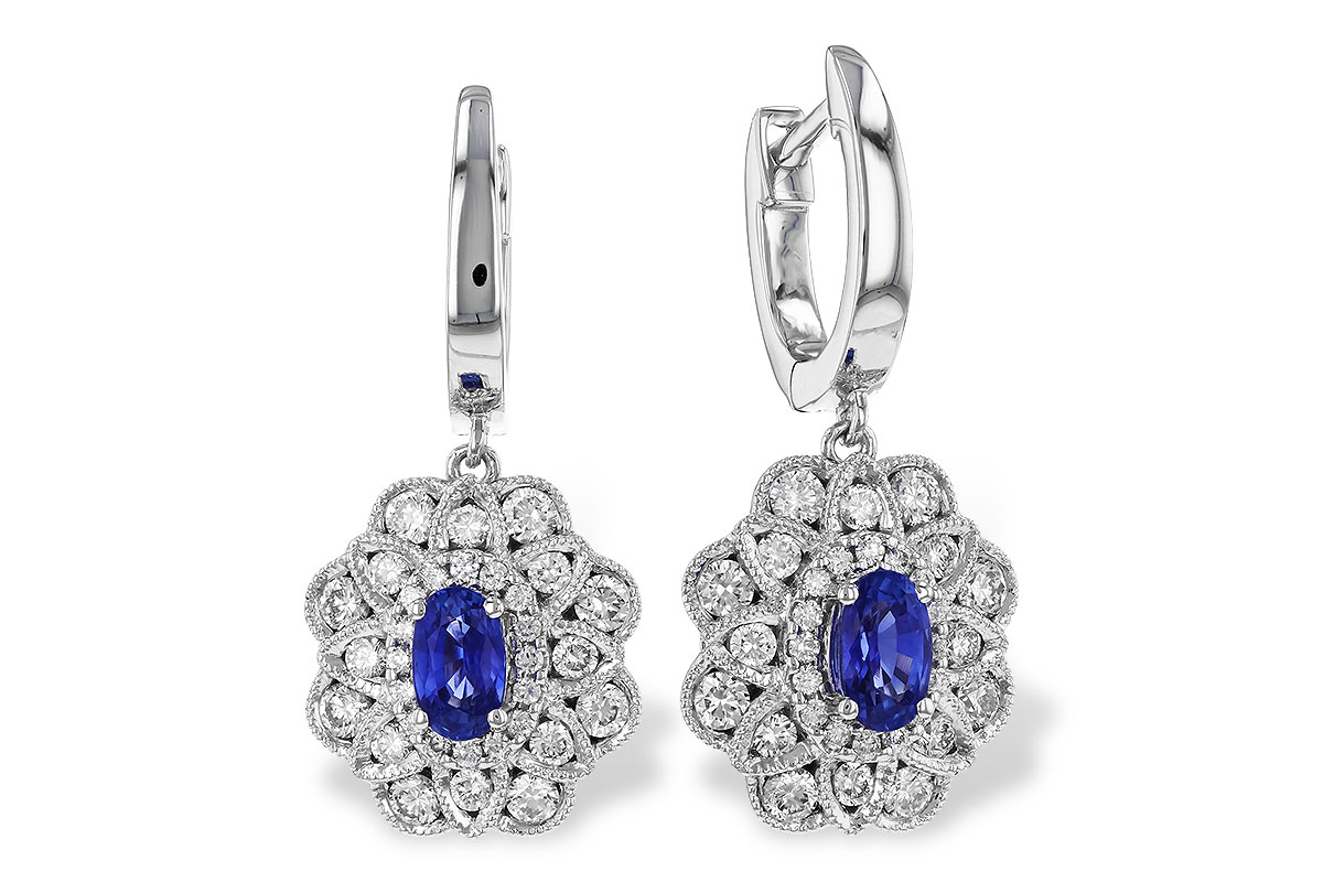 D274-16850: EARR .68 TW SAPPHIRE 1.42 TGW (5x3MM SAPP)