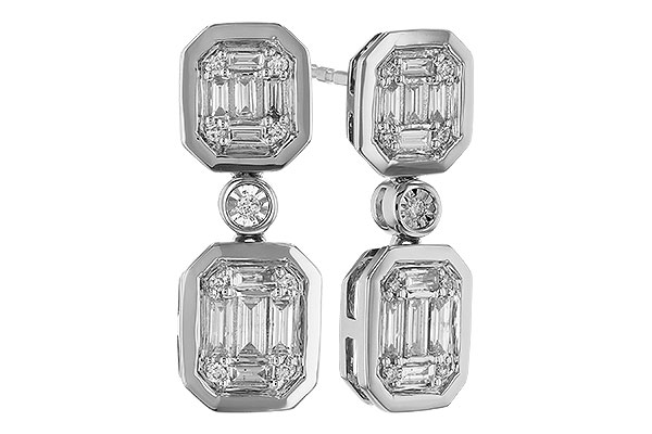 D275-00514: EARRINGS .38 BAG .45 TW