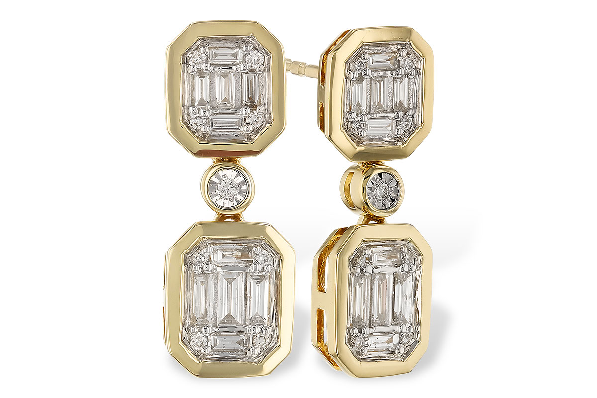 D275-00514: EARRINGS .38 BAG .45 TW