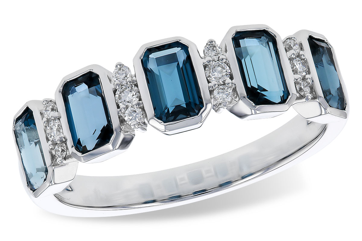 D275-03214: LDS RG 1.46 TW LONDON BLUE TOPAZ 1.58 TGW