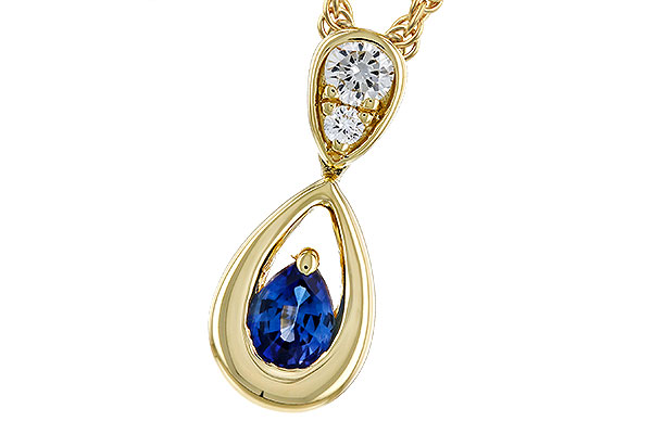 D275-03232: NECKLACE .21 SAPPHIRE .27 TGW (4x3 SAPP)