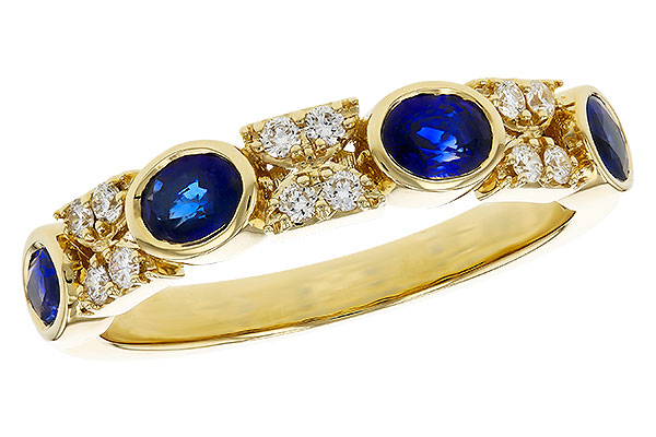 D275-91432: LDS WED RG .88 TW SAPPHIRE 1.02 TGW