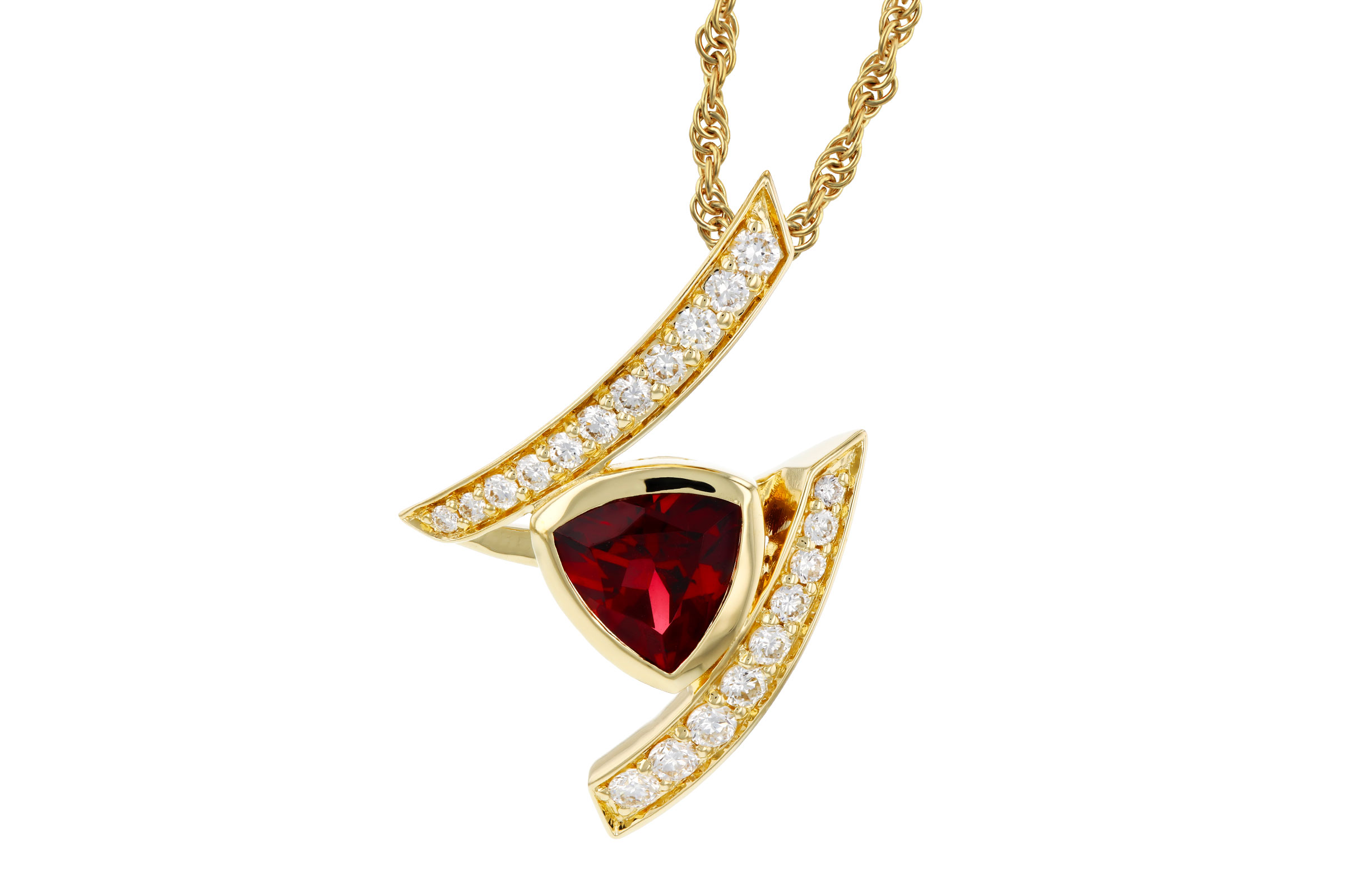 D275-94141: NECKLACE .84 GARNET 1.03 TGW (6MM GAR)