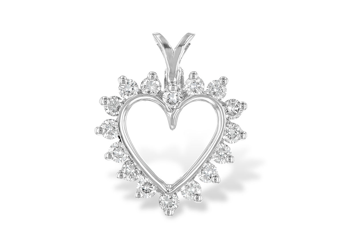 E006-85086: HEART PENDANT .45 TW