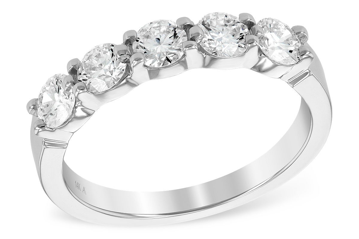 E185-95014: LDS DIA WED RG 1.00 TW (5 STONES)