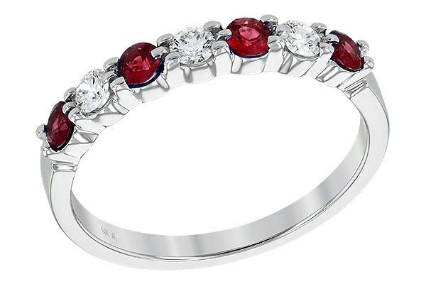 E185-98677: LDS WED RG .35 RUBY .55 TGW