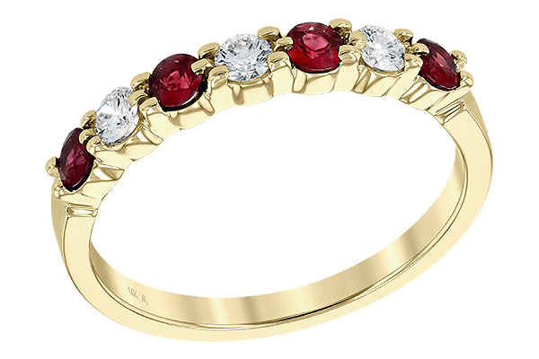 E185-98677: LDS WED RG .35 RUBY .55 TGW