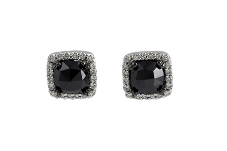 E186-86877: EARR 2.02 TW BLK DIAS 2.33 TW