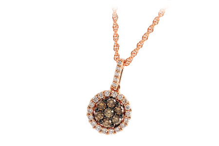 E186-89577: NECK .29 BROWN DIA .51 TW