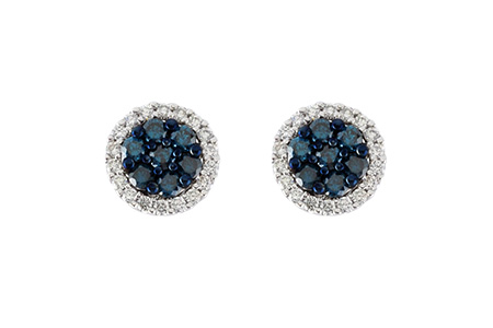 E187-77750: EARR .45 BLUE DIA .70 TW