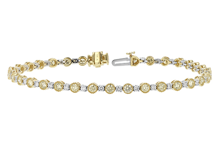 E188-72286: BRACELET 2.22 YELLOW DIA 3.04 TW