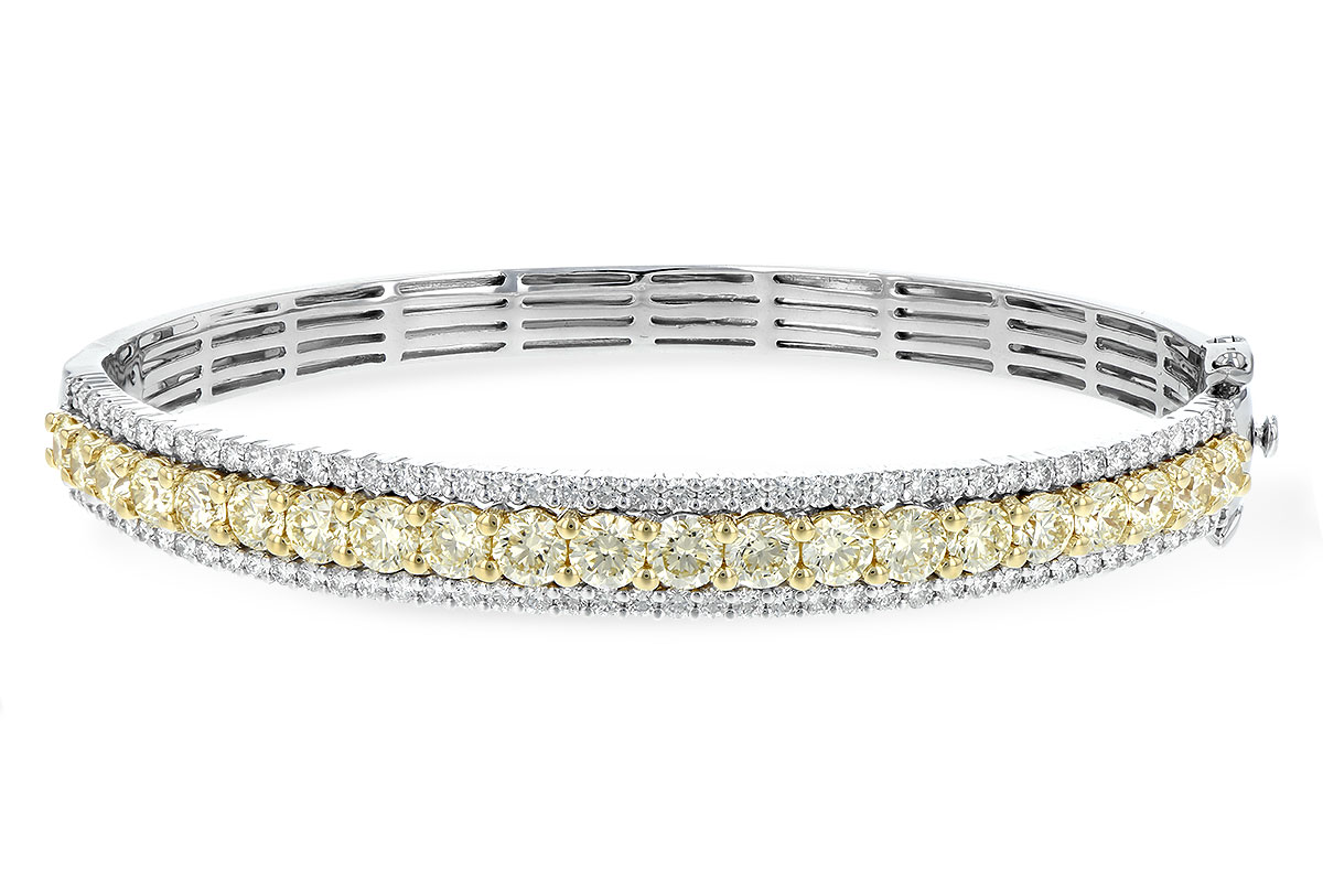 E189-57759: BANGLE 4.20 YELLOW DIAS 5.63 TW