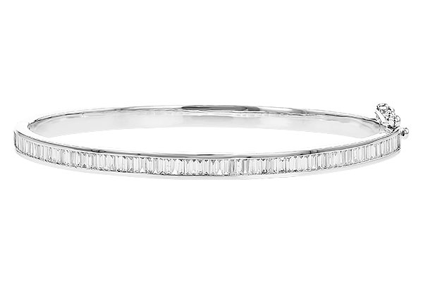 E274-10532: BANGLE 1.02 TW BAGUETTE DIAMONDS