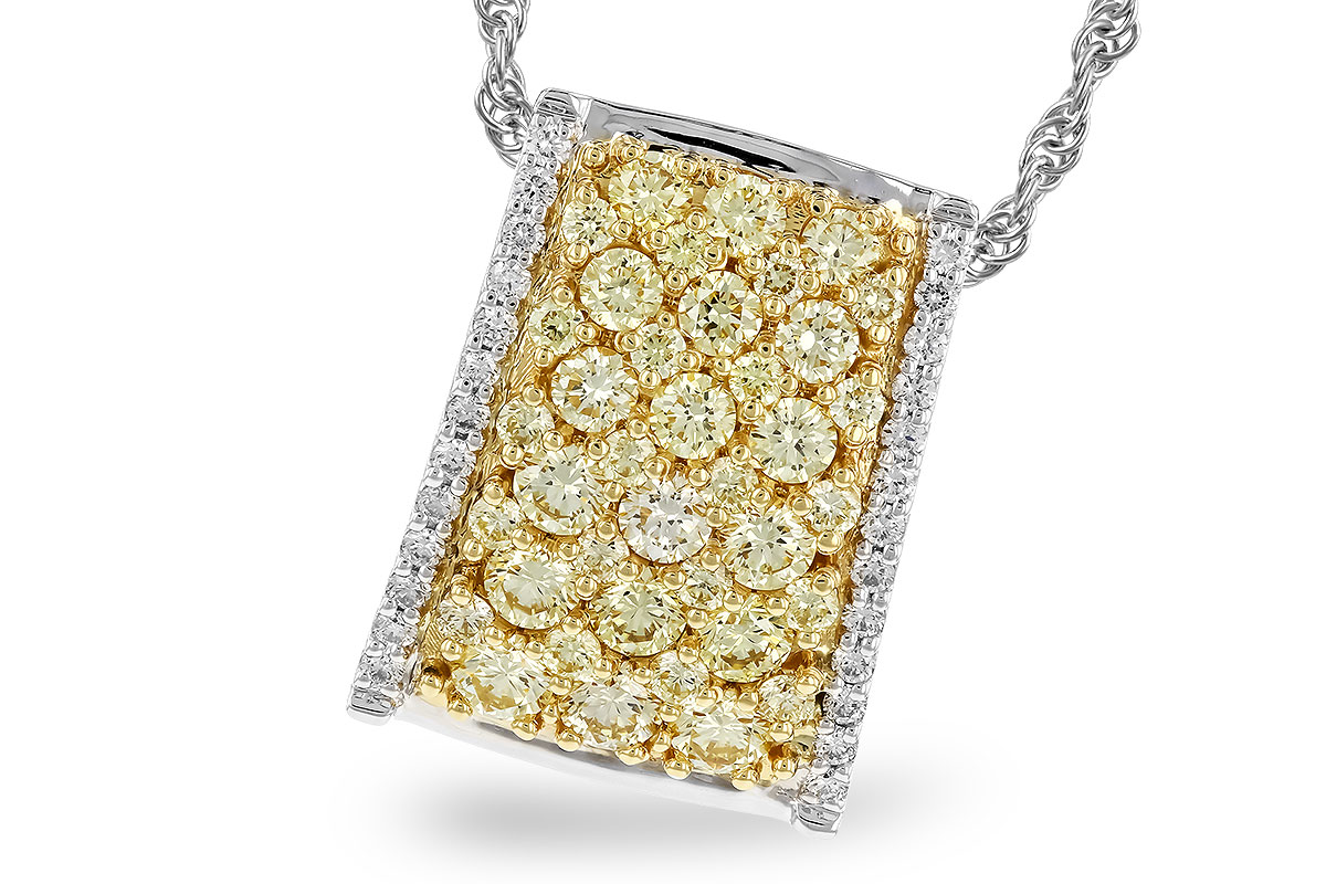 E274-11386: NECK 1.18 YELLOW DIAS 1.35 TW