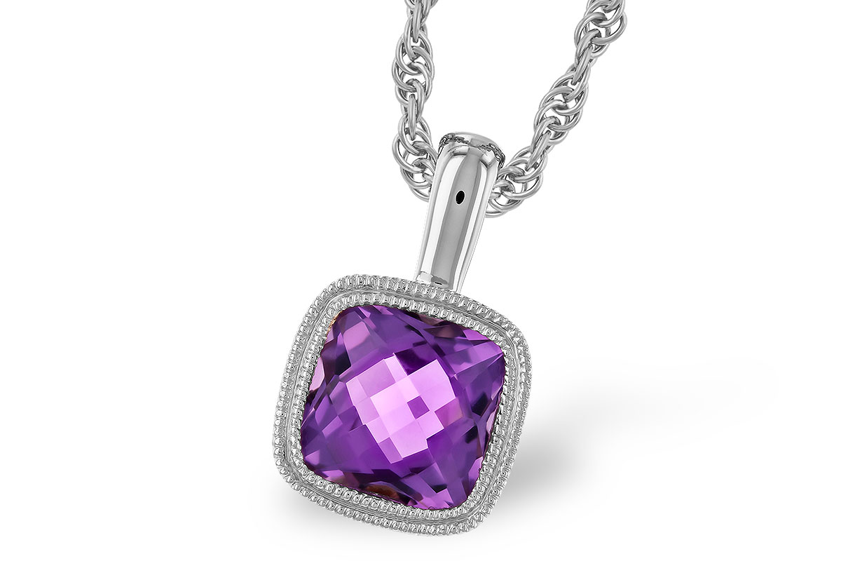 E274-15914: NECKLACE .82 AMETHYST