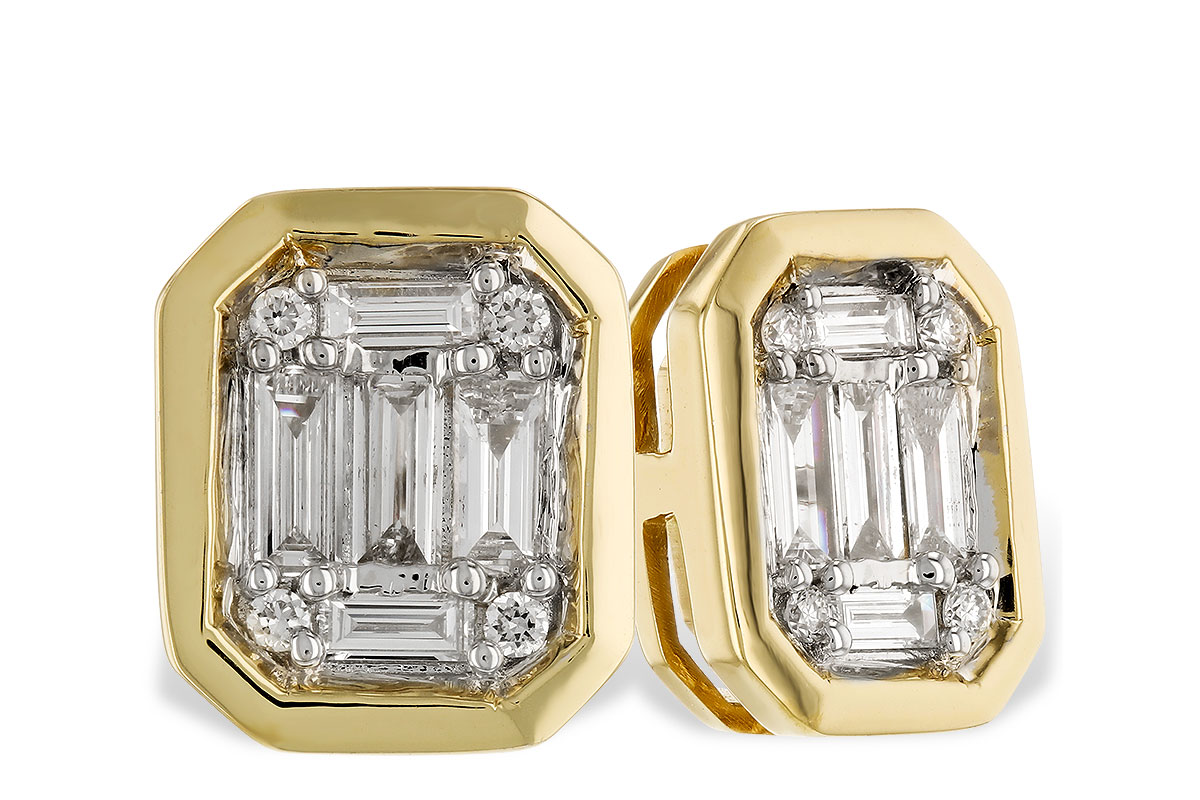 E274-15968: EARRINGS .24 BAG .28 TW