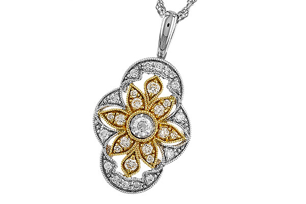 E274-15986: NECKLACE .33 TW