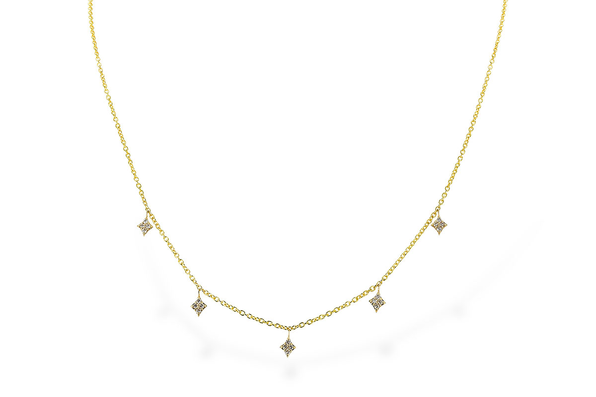 E274-16868: NECKLACE .19 TW (18")