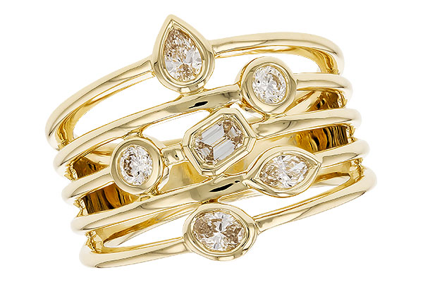 E274-16905: LDS DIA RG .50 TW FANCY CUT DIAMONDS