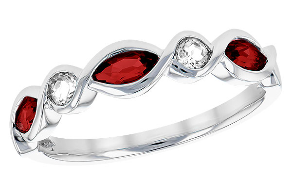 E275-01405: LDS RG .52 TW GARNET .64 TGW