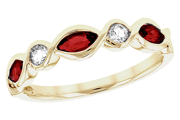 E275-01405: LDS RG .52 TW GARNET .64 TGW