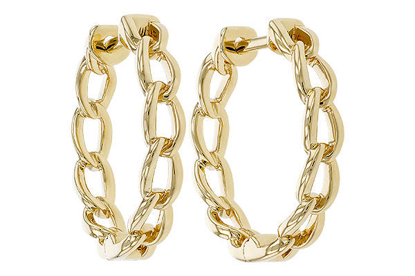 E275-01414: GOLD EARRINGS (18MM)