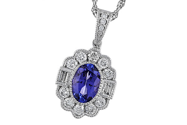 E275-01423: NECKLACE .80 TANZANITE 1.15 TGW (7x5MM OV)