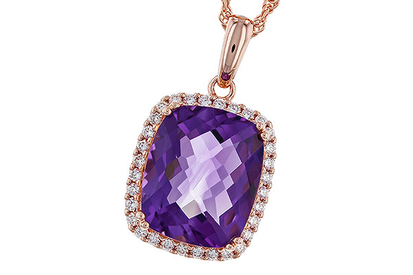 E275-03232: NECKLACE 4.57 AMETHYST 4.81 TGW (12x10MM CU)