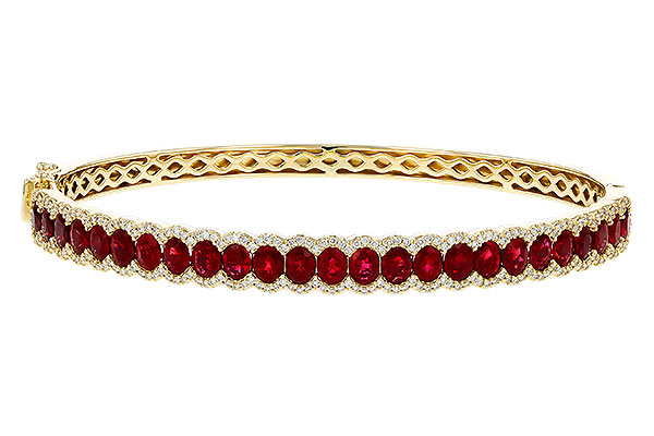 E275-07732: BANGLE 5.04 TW RUBY 5.60 TGW