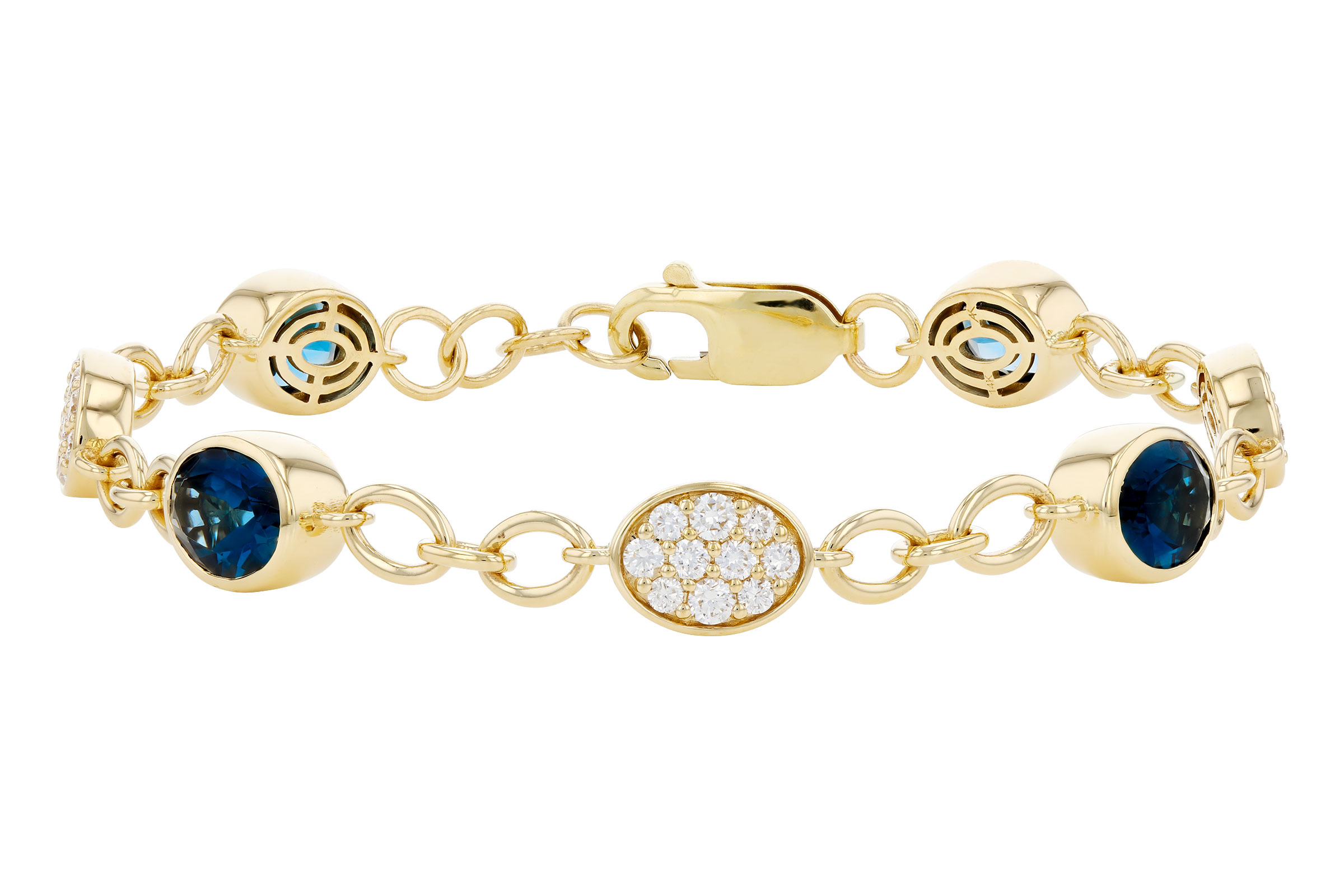 E275-94150: BRACELET 5.24 TW LONDON BLUE TOPAZ 6.00 TGW (7")